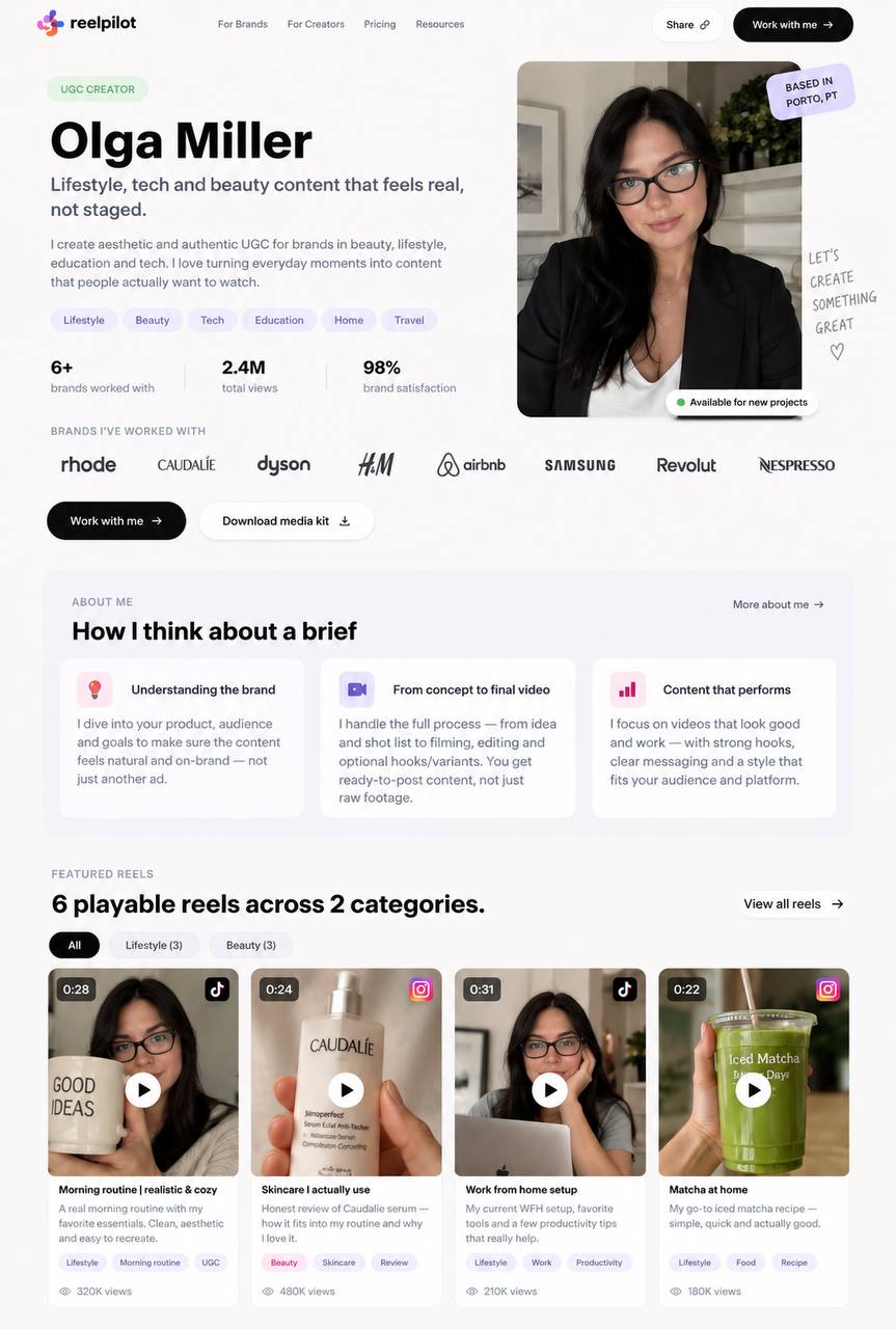 Portfolio preview — Olga Miller